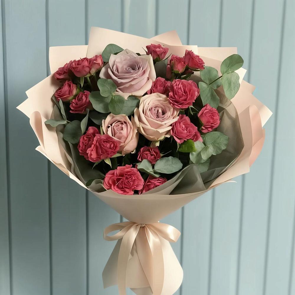 Букет цветов из: Гвоздики и Розы в Иволгинске