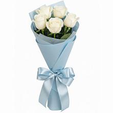 Букет 5 Белых роз Проуд в Иволгинске