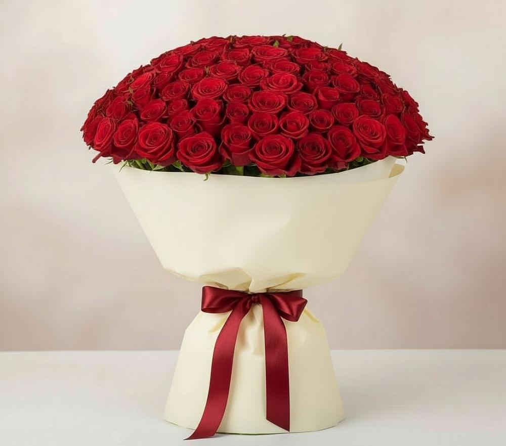 Букет 101 Красная роза Милано в Иволгинске