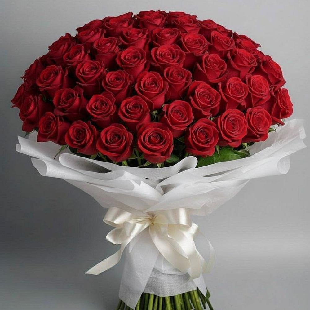 Букет 101 Красная роза Блэк Мэджик в Иволгинске