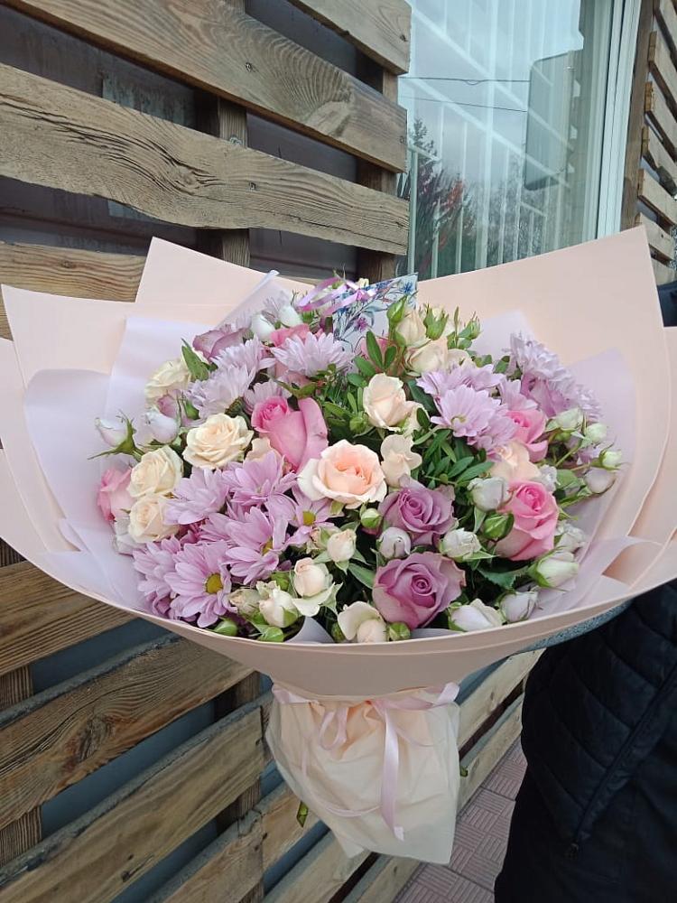 Букет цветов из: Розы и Хризантемы в Иволгинске