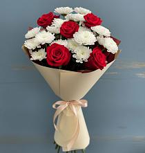 Букет цветов из:  Розы и Хризантемы в Иволгинске