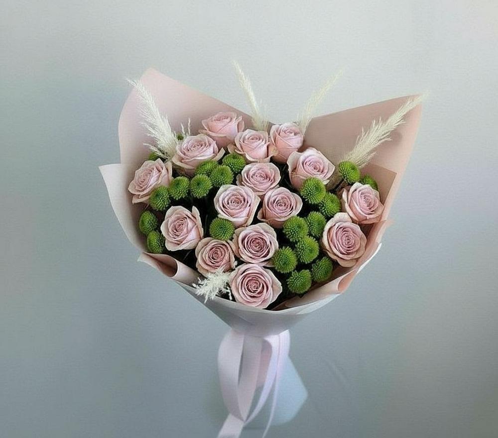 Букет цветов из: Розы и Хризантемы в Иволгинске