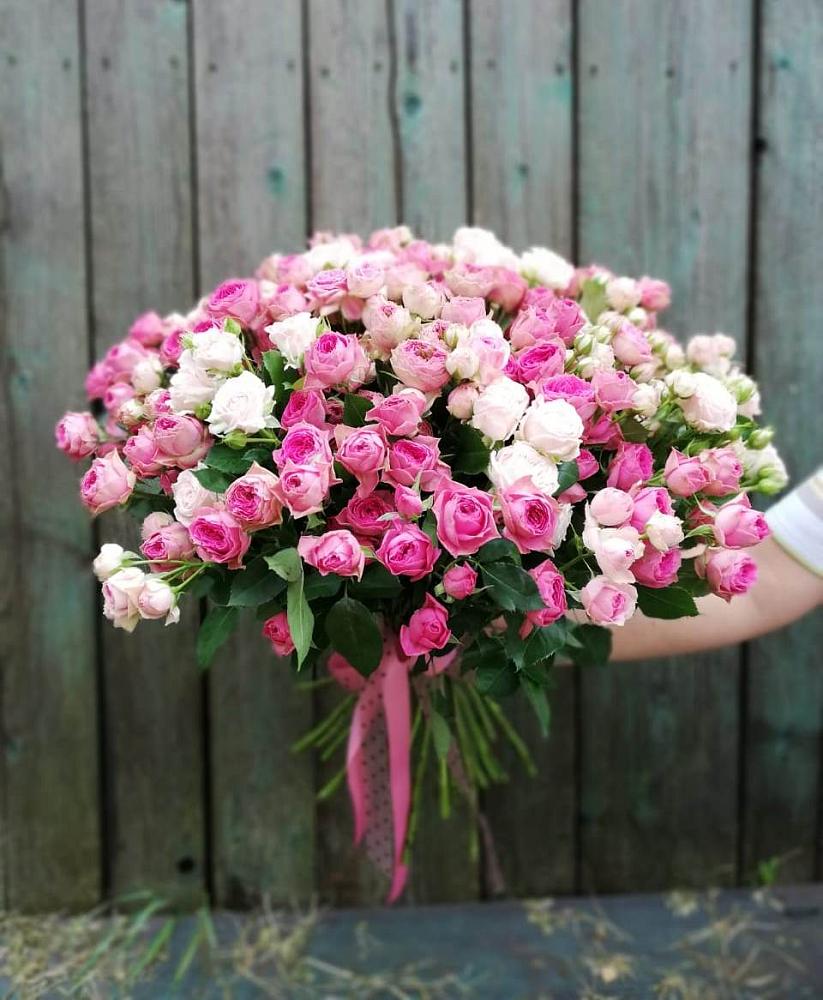 Букет Розовые кустовые розы Натали и Лав Лидия в Иволгинске