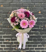 Букет цветов из:  Герберы и Хризантемы в Иволгинске