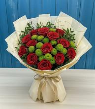 Букет цветов из:  Розы и Хризантемы в Иволгинске