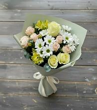 Букет цветов из:  Альстромерии, Розы и Хризантемы в Иволгинске