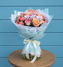 Букет цветов из:  Хризантемы и Розы в Иволгинске