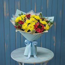 Букет цветов из:  Альстромерии и Хризантемы #REPLACE_PRED# Иволгинске